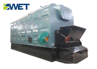 Waste Sawdust Fired Boilers , Automatic Feeding Wood Burning Steam Boiler
