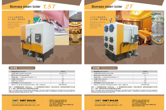 Loại mới 1000 Kg Công nghiệp 0,7Mpa 7bar biomass gỗ viên hơi